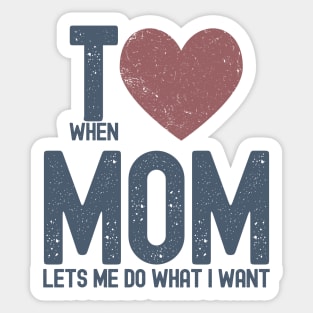 I Heart Mom Sticker